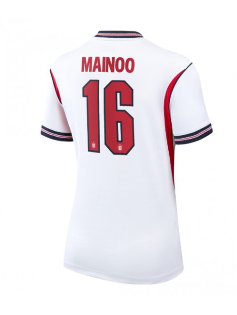 Zenske Futbalové oblečenie Anglicko Kobbie Mainoo #16 MS 2026 Krátky Rukáv - Domáci Zenske Futbalové oblečenie Anglicko Kobbie Mainoo #16 MS 2026 Krátky Rukáv - Domáci